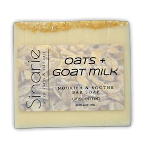 Sinarie Soaps Nourishing Oats & Goat Milk Bar Soap | Gentle Skin Care | 5 oz